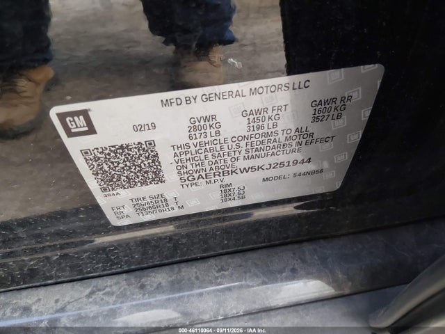 Продажа на аукционе авто 2019 Buick Enclave Fwd Essence, vin: 5GAERBKW5KJ251944, номер лота: 46110064
