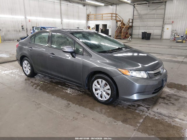 2012 Honda Civic Lx მანქანა იყიდება აუქციონზე, vin: 2HGFB2E57CH538636, აუქციონის ნომერი: 46110169