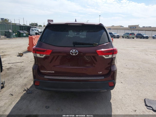 2017 Toyota Highlander Le Plus მანქანა იყიდება აუქციონზე, vin: 5TDZZRFH9HS214766, აუქციონის ნომერი: 46110185