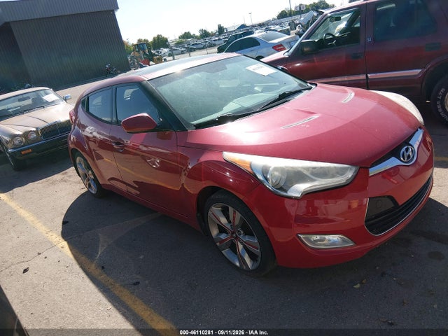 Продажа на аукционе авто 2012 Hyundai Veloster Base W/red/black, vin: KMHTC6AD2CU053221, номер лота: 46110281