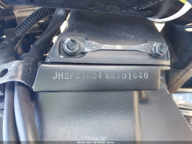 46110374 :رقم المزاد ، JH2PC40018M101640 vin ، 2008 Honda Cbr600 Rr مزاد بيع