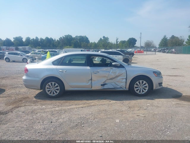 46110392 :رقم المزاد ، 1VWAP7A33DC086200 vin ، 2013 Volkswagen Passat 2.5l S مزاد بيع