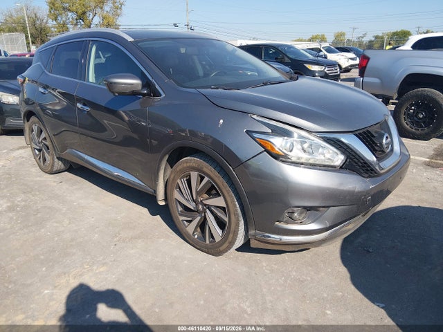 2016 Nissan Murano Platinum მანქანა იყიდება აუქციონზე, vin: 5N1AZ2MH1GN150858, აუქციონის ნომერი: 46110420