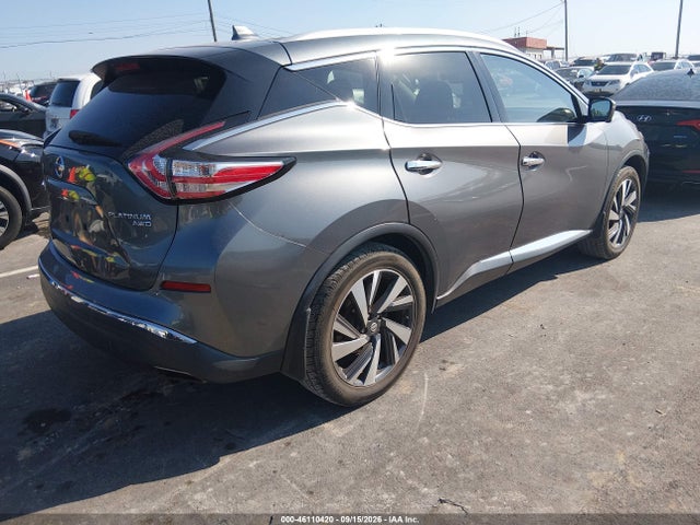 2016 Nissan Murano Platinum მანქანა იყიდება აუქციონზე, vin: 5N1AZ2MH1GN150858, აუქციონის ნომერი: 46110420