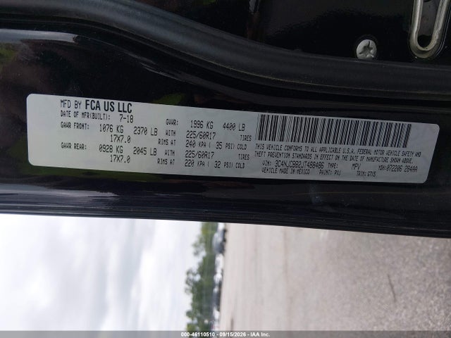 Продаж на аукціоні авто 2018 Jeep Compass Sun And Wheel Fwd, vin: 3C4NJCBB2JT488486, номер лоту: 46110510