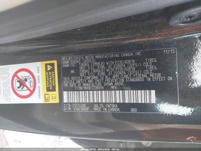 Продаж на аукціоні авто 2014 Lexus Rx 350, vin: 2T2BK1BA9EC236914, номер лоту: 46110732