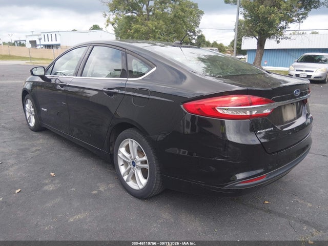 46110756 :رقم المزاد ، 3FA6P0UU0JR273725 vin ، 2018 Ford Fusion Hybrid S مزاد بيع