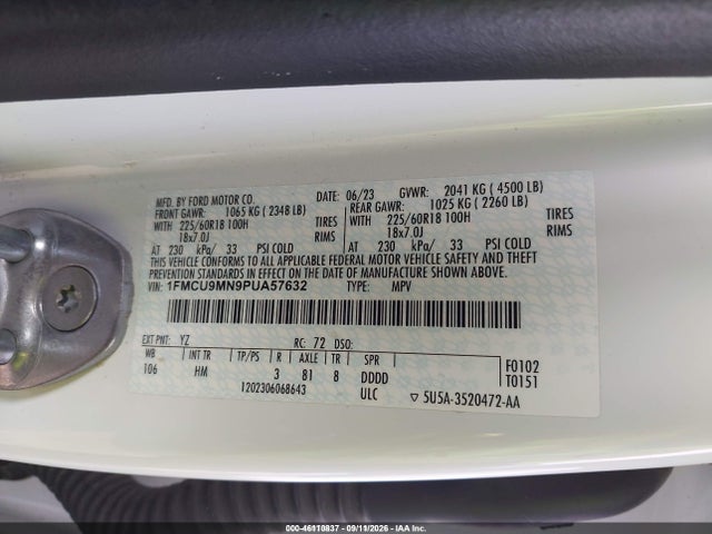 Ford Escape St-line 2023 1FMCU9MN9PUA57632 Image 9