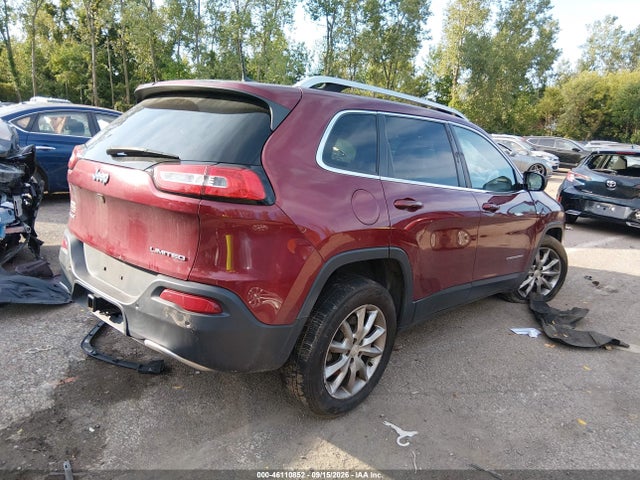 2018 Jeep Cherokee Limited 4x4 მანქანა იყიდება აუქციონზე, vin: 1C4PJMDB6JD598166, აუქციონის ნომერი: 46110852