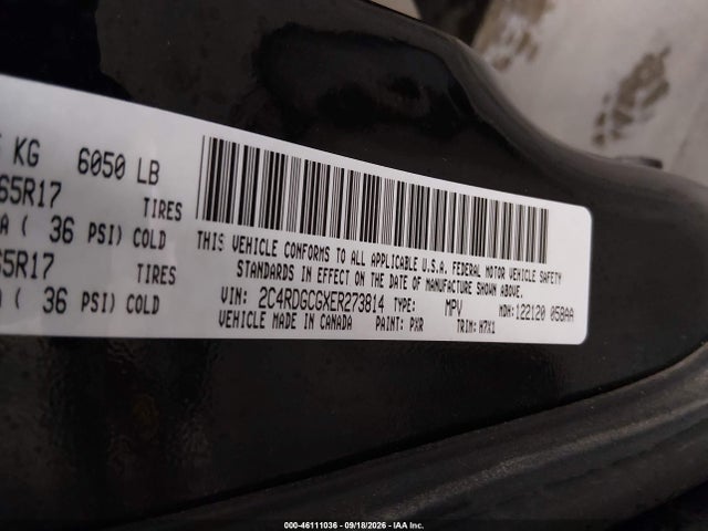 Dodge Grand Caravan Sxt 2014 2C4RDGCGXER273814 Image 9