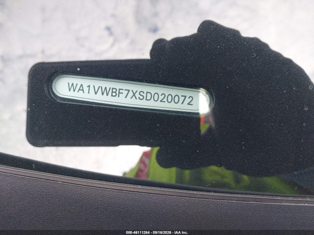 46111264 :رقم المزاد ، WA1VWBF7XSD020072 vin ، 2025 Audi Sq7 Prestige Tfsi Quattro Tiptronic مزاد بيع