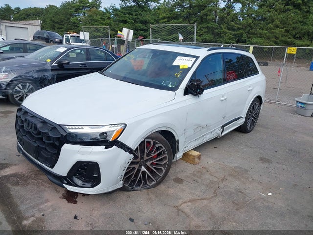 46111264 :رقم المزاد ، WA1VWBF7XSD020072 vin ، 2025 Audi Sq7 Prestige Tfsi Quattro Tiptronic مزاد بيع