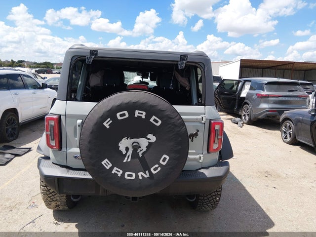 2021 Ford Bronco First Edition მანქანა იყიდება აუქციონზე, vin: 1FMEE5EP9MLA41351, აუქციონის ნომერი: 46111288
