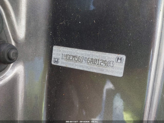 2006 Honda Accord 2.4 Ex მანქანა იყიდება აუქციონზე, vin: 1HGCM56746A012403, აუქციონის ნომერი: 46111477