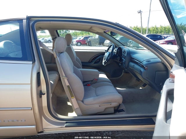 1999 Chevrolet Monte Carlo Ls მანქანა იყიდება აუქციონზე, vin: 2G1WW12M3X9259752, აუქციონის ნომერი: 46111540