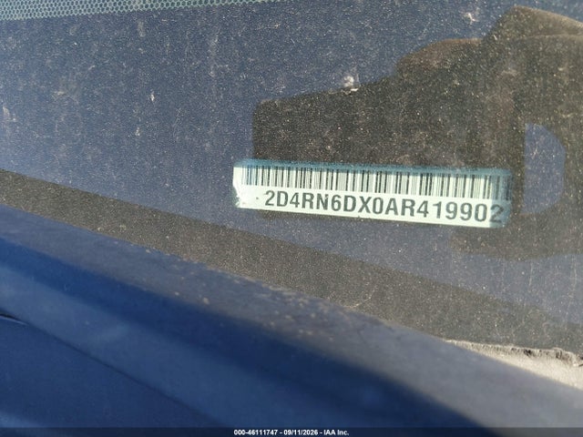 46111747 :رقم المزاد ، 2D4RN6DX0AR419902 vin ، 2010 Dodge Grand Caravan Crew مزاد بيع