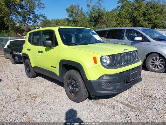 46111858 :رقم المزاد ، ZACCJBAH1JPH36371 vin ، 2018 Jeep Renegade Sport 4x4 مزاد بيع