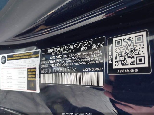 Aukcja sprzedaży 2019 Mercedes-benz E 450, vin: WDD1J6HB4KF115555, numer aukcji: 46112029
