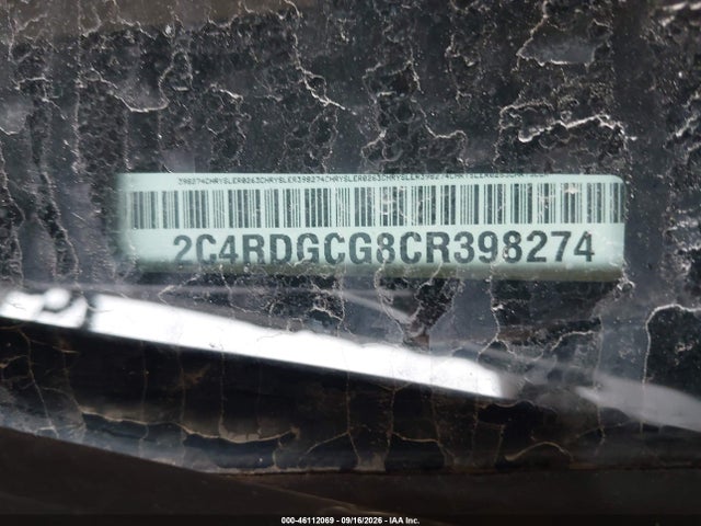 Продаж на аукціоні авто 2012 Dodge Grand Caravan Sxt, vin: 2C4RDGCG8CR398274, номер лоту: 46112069