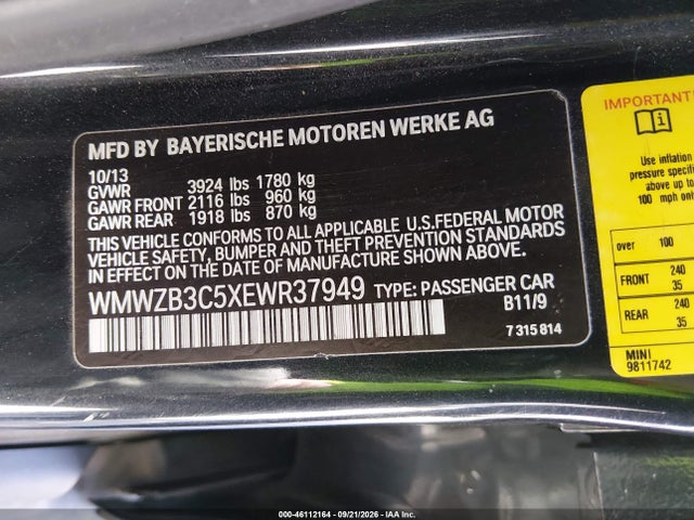 WMWZB3C5XEWR37949 Mini Cooper Countryman Cooper (m6)