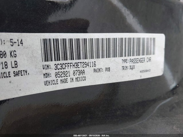 Aukcja sprzedaży 2014 Fiat 500 Abarth, vin: 3C3CFFFH3ET294116, numer aukcji: 46112421