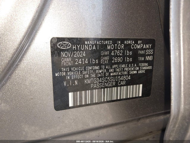 Genesis G70 2.5t Rwd 2025 KMTG34SC5SU154804 Image 9