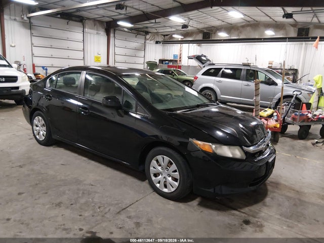 2012 Honda Civic Lx მანქანა იყიდება აუქციონზე, vin: 19XFB2F58CE082753, აუქციონის ნომერი: 46112647