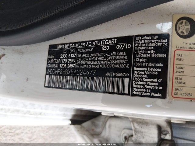 Продаж на аукціоні авто 2011 Mercedes-benz E 350 4matic, vin: WDDHF8HBXBA324677, номер лоту: 46112672