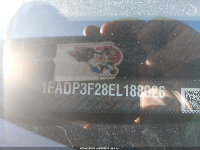2014 Ford Focus Se მანქანა იყიდება აუქციონზე, vin: 1FADP3F28EL188026, აუქციონის ნომერი: 46112678