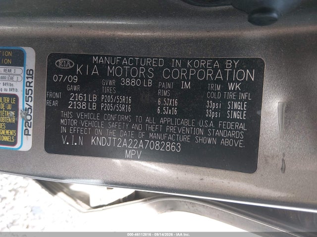 Aukcja sprzedaży 2010 Kia Soul +, vin: KNDJT2A22A7082863, numer aukcji: 46112816