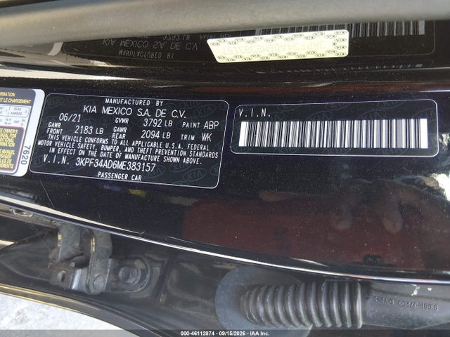 KIA Forte Gt-line 2021 3KPF34AD6ME383157 Image 9