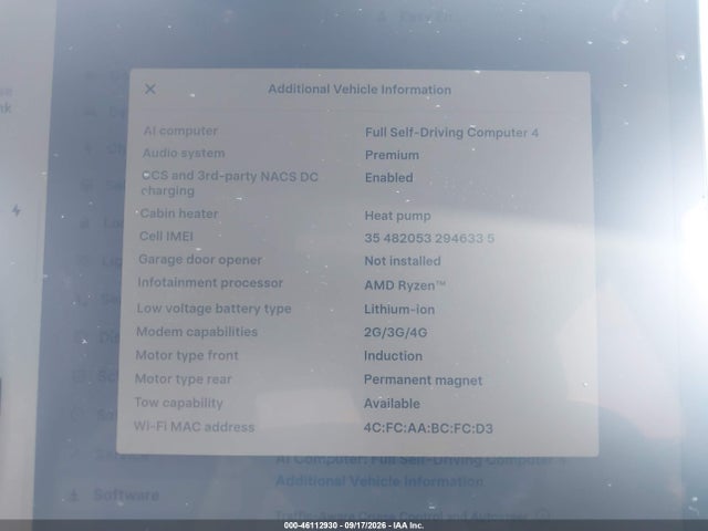 7SAYGDEEXPF849206 Tesla Model Y Awd/long Range Dual Motor All-wheel Drive