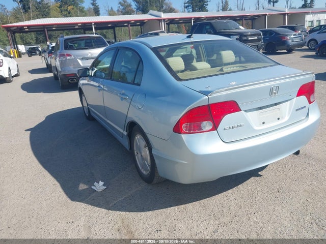 Aukcja sprzedaży 2007 Honda Civic Hybrid, vin: JHMFA36297S003123, numer aukcji: 46113025