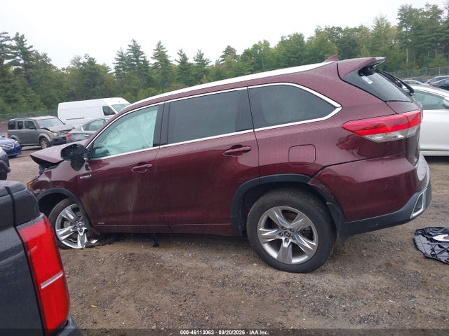 46113063 :رقم المزاد ، 5TDDGRFH9KS054511 vin ، 2019 Toyota Highlander Hybrid Limited مزاد بيع