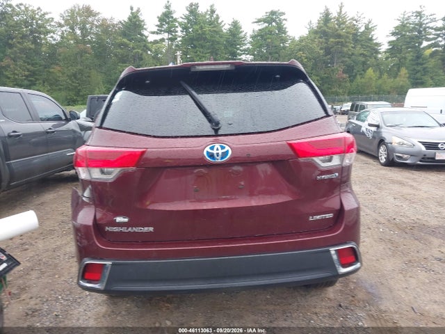 46113063 :رقم المزاد ، 5TDDGRFH9KS054511 vin ، 2019 Toyota Highlander Hybrid Limited مزاد بيع