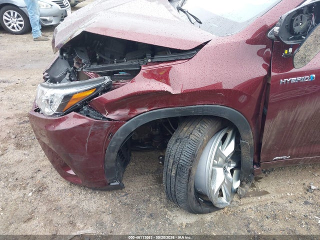 46113063 :رقم المزاد ، 5TDDGRFH9KS054511 vin ، 2019 Toyota Highlander Hybrid Limited مزاد بيع