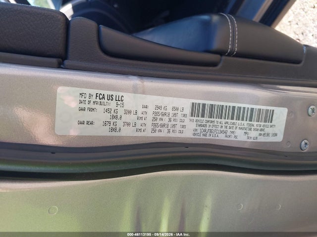 46113195 :رقم المزاد ، 1C4RJFBG1FC134542 vin ، 2015 Jeep Grand Cherokee Limited مزاد بيع