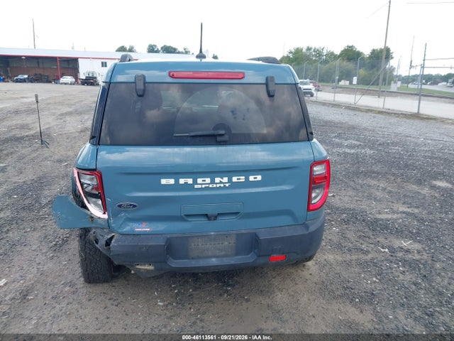 46113561 :رقم المزاد ، 3FMCR9B6XNRD03766 vin ، 2022 Ford Bronco Sport Big Bend مزاد بيع