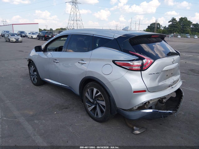 46113593 :رقم المزاد ، 5N1AZ2MH1HN181240 vin ، 2017 Nissan Murano Platinum مزاد بيع