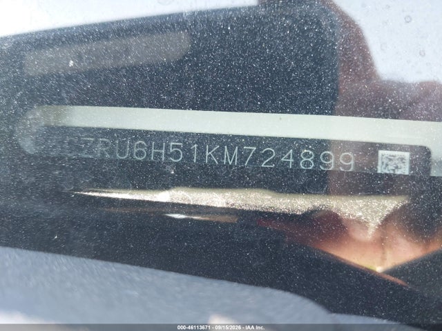 46113671 :رقم المزاد ، 3CZRU6H51KM724899 vin ، 2019 Honda Hr-v Ex مزاد بيع