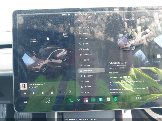 Продажа на аукционе авто 2019 Tesla Model 3 Long Range/performance, vin: 5YJ3E1EB7KF359431, номер лота: 46114101