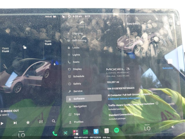 Продажа на аукционе авто 2019 Tesla Model 3 Long Range/performance, vin: 5YJ3E1EB7KF359431, номер лота: 46114101