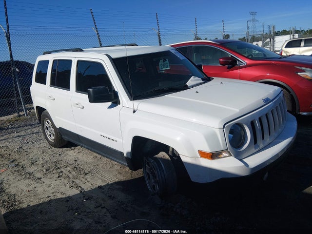 2017 Jeep Patriot Sport მანქანა იყიდება აუქციონზე, vin: 1C4NJPBA7HD171222, აუქციონის ნომერი: 46114176