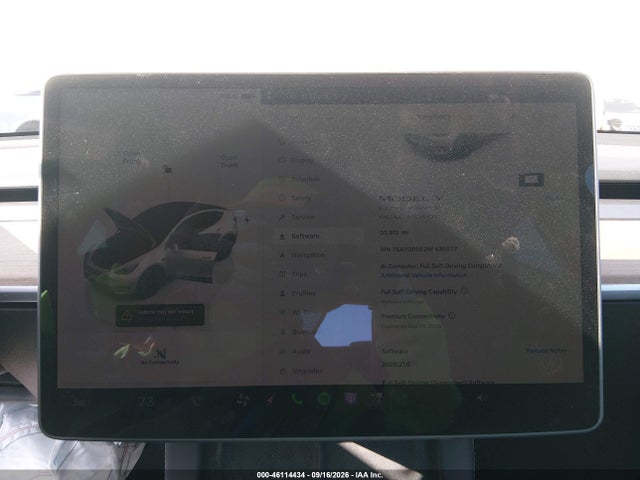 46114434 :رقم المزاد ، 7SAYGDEE2NF436077 vin ، 2022 Tesla Model Y Long Range Dual Motor All-wheel Drive مزاد بيع