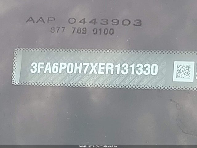 Aukcja sprzedaży 2014 Ford Fusion Se, vin: 3FA6P0H7XER131330, numer aukcji: 46114578