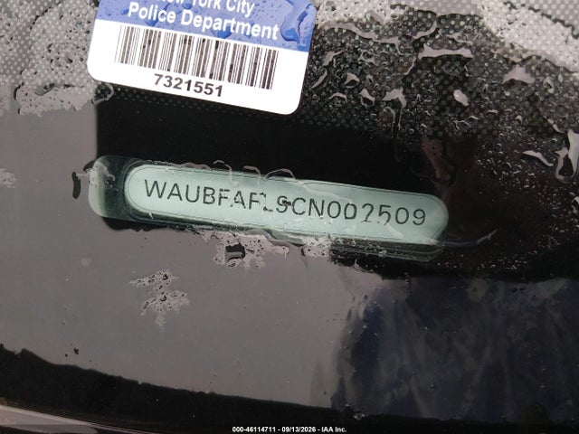 2012 Audi A4 2.0t Premium მანქანა იყიდება აუქციონზე, vin: WAUBFAFL9CN002509, აუქციონის ნომერი: 46114711