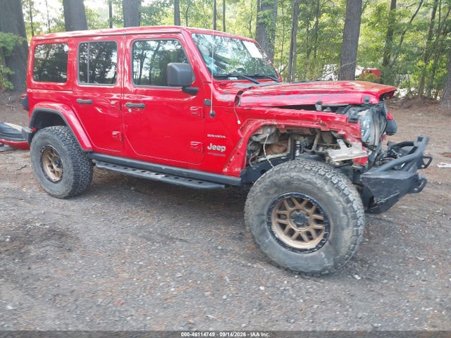 2018 Jeep Wrangler Unlimited Sahara 4x4 მანქანა იყიდება აუქციონზე, vin: 1C4HJXEG3JW130769, აუქციონის ნომერი: 46114749