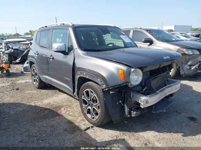 Продаж на аукціоні авто 2018 Jeep Renegade Limited Fwd, vin: ZACCJADB6JPH70792, номер лоту: 46114807