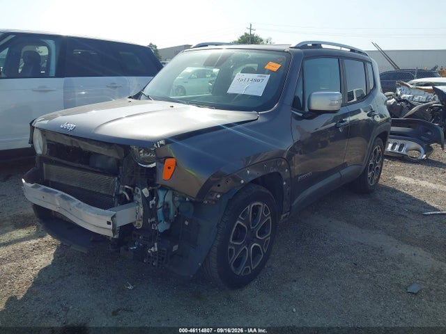 Продаж на аукціоні авто 2018 Jeep Renegade Limited Fwd, vin: ZACCJADB6JPH70792, номер лоту: 46114807
