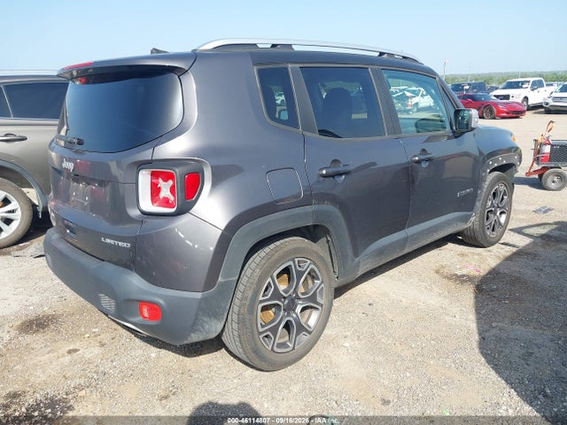 Продаж на аукціоні авто 2018 Jeep Renegade Limited Fwd, vin: ZACCJADB6JPH70792, номер лоту: 46114807